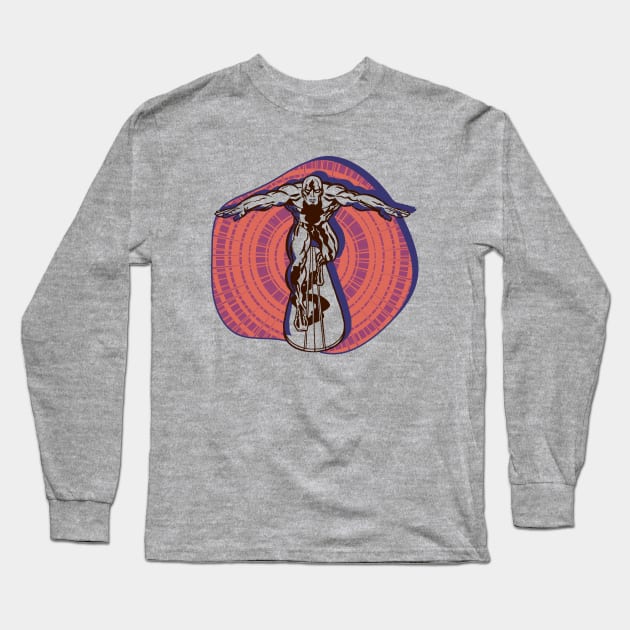 Surf the Cosmos Long Sleeve T-Shirt by Doc Multiverse Designs